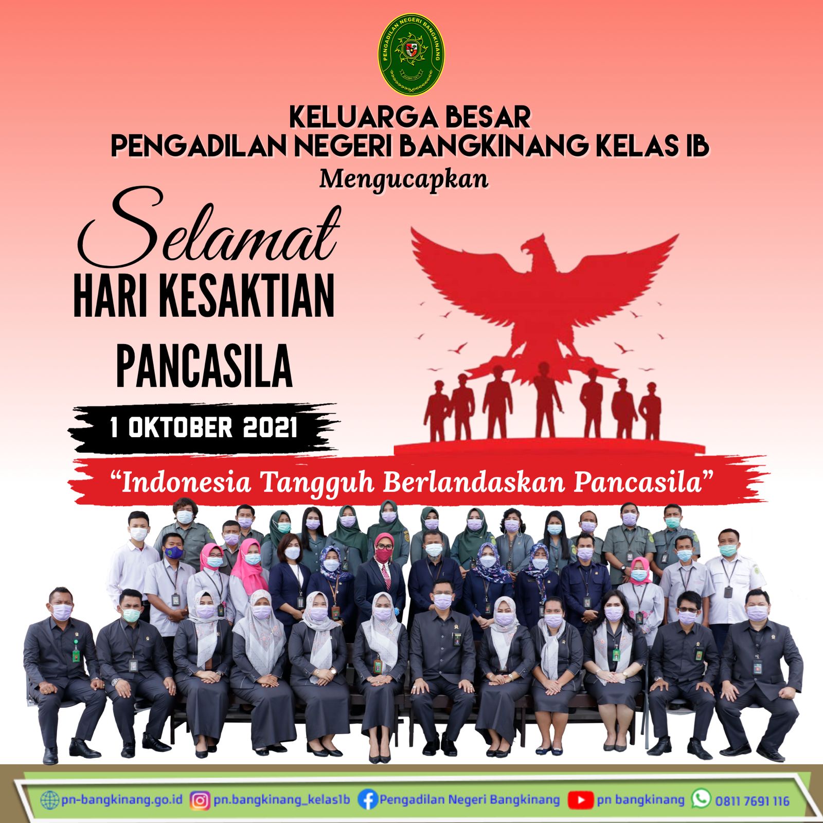 selamat hari kesaktian pancasila 2021 pn bangkinang